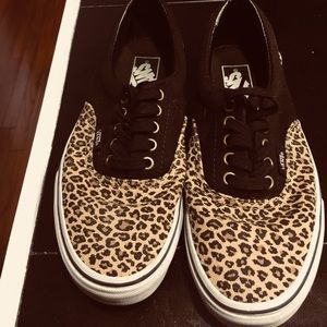 Cheetah print Vans. Women’s size 8